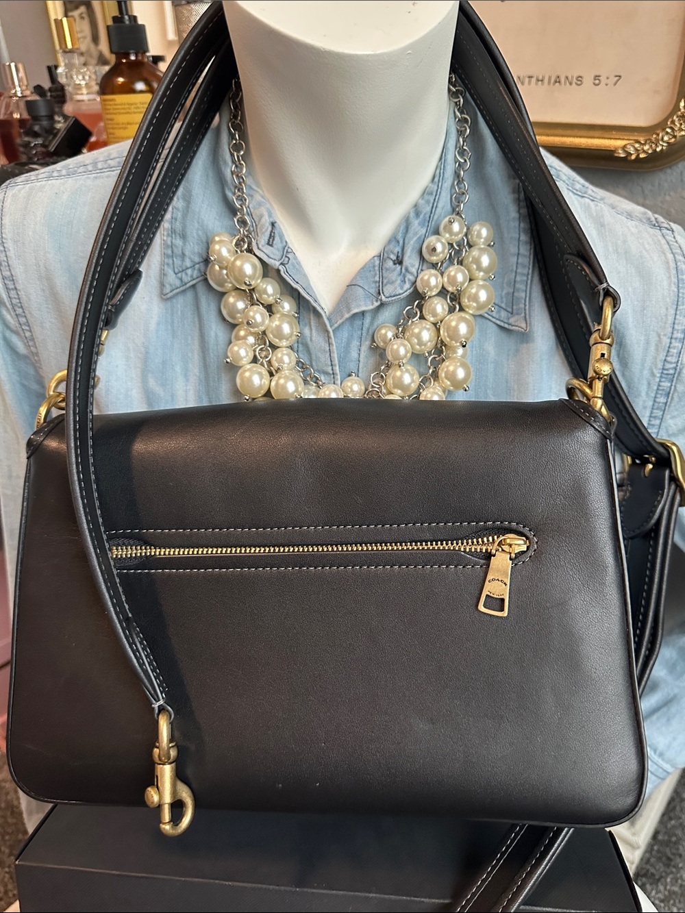 Coach Soft Tabby black crossbody with receipts and box 🖤🖤🖤 - Picture 7 of 14